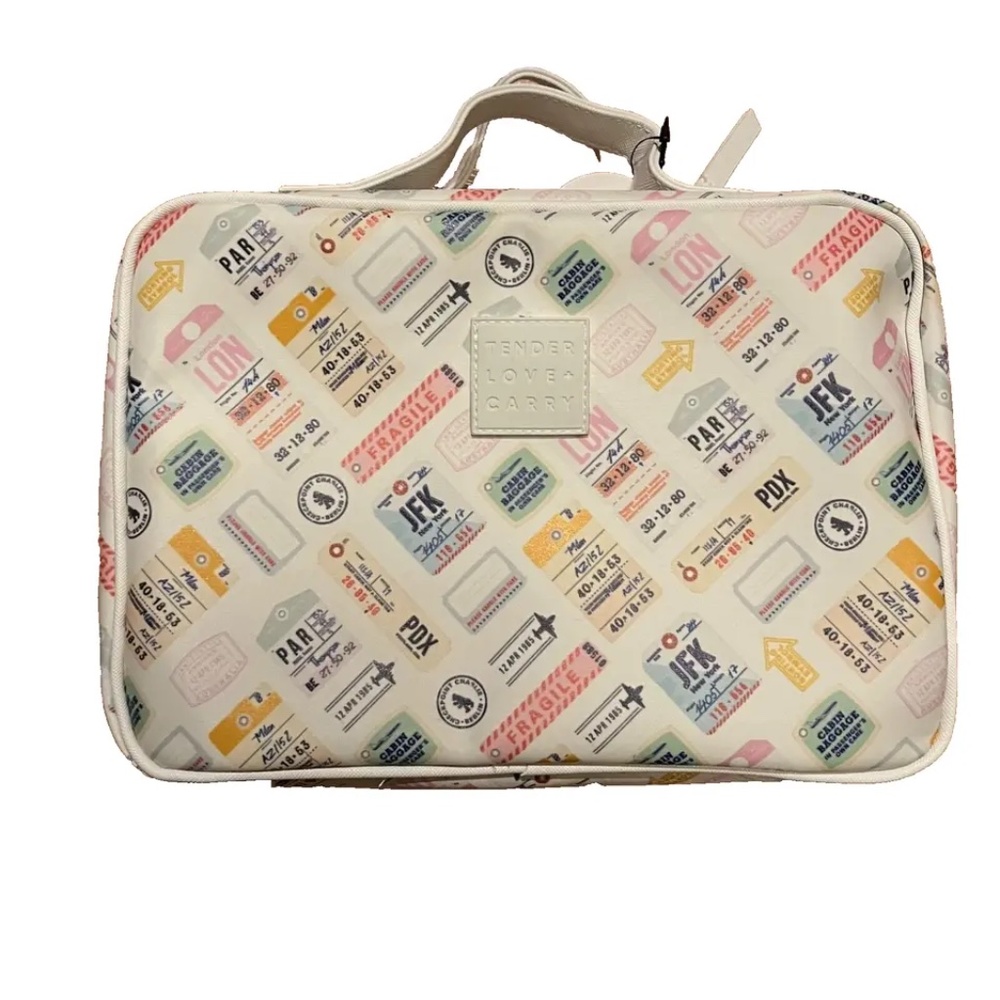 Tender Love + Carry Toiletry Hanging Bag Airport Airline Bag Tag City Codes